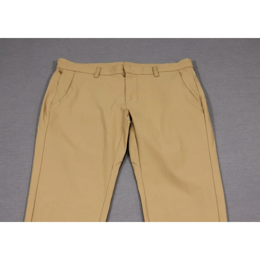 Fabletics Pants Mens Fits Tan The Only Performance Golf Chino Stretch 33